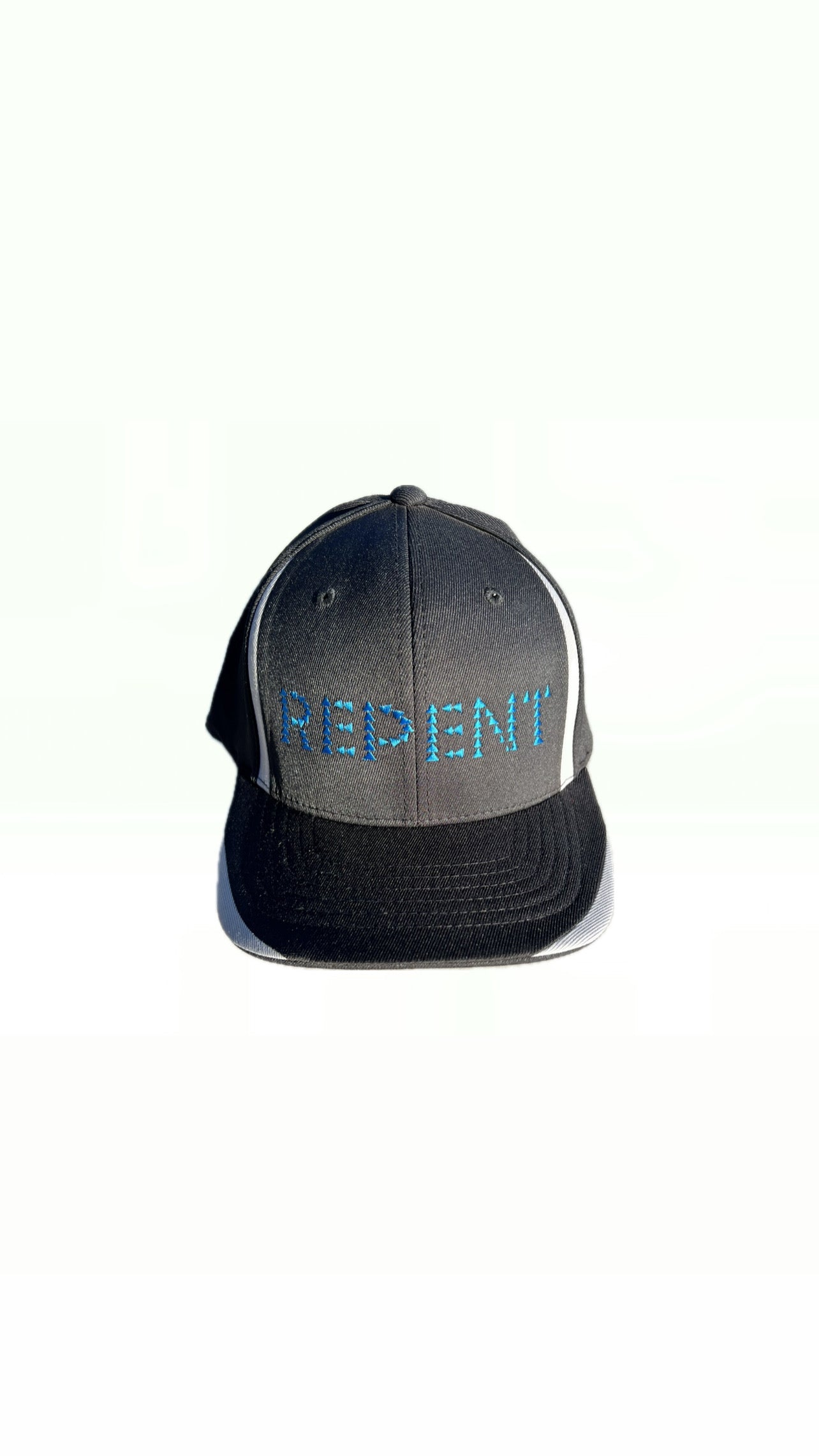REPENT REFEREE FITTED HAT – BLACK/WHITE/ELECTRIC BLUE (1 of 1)