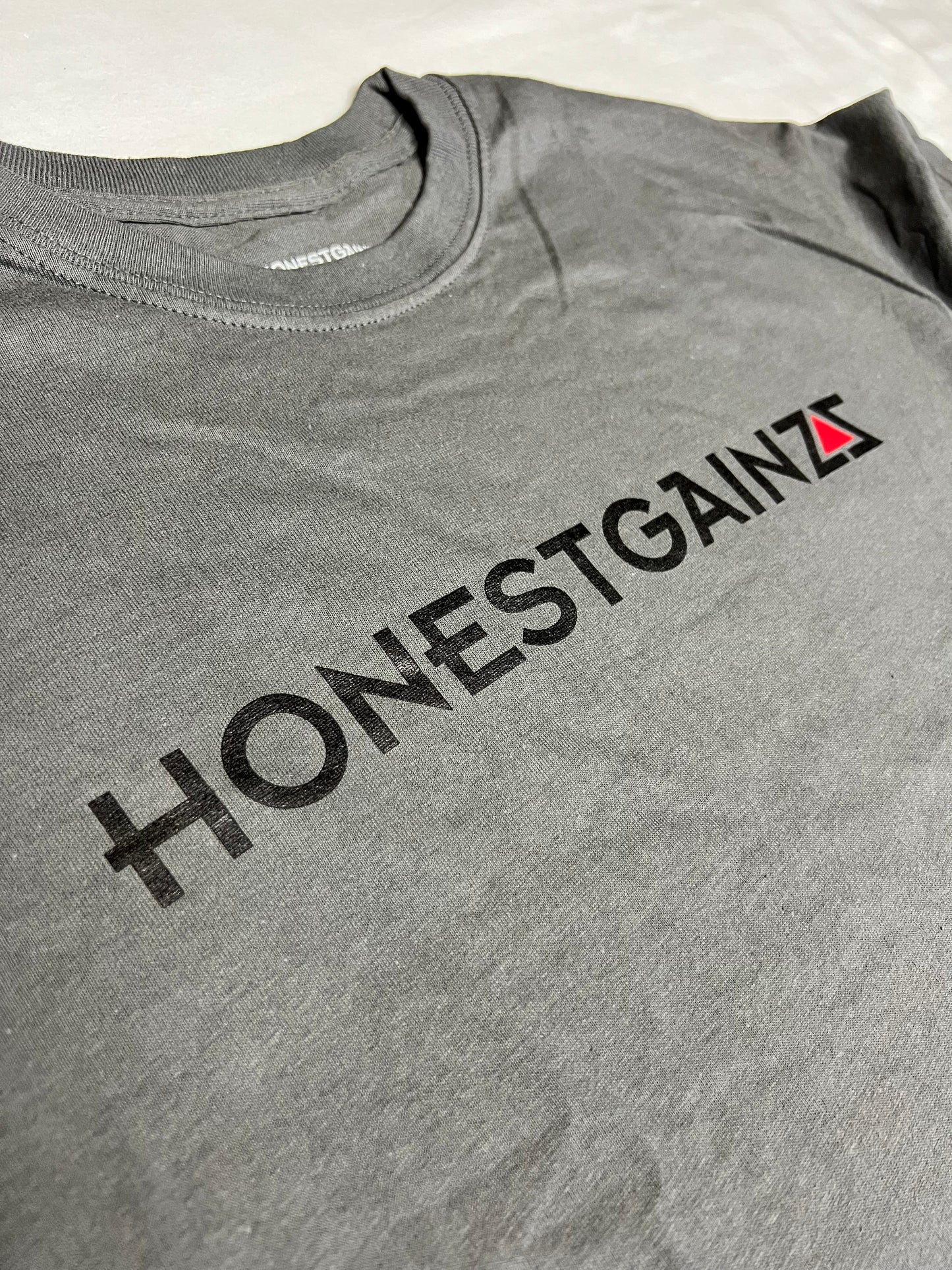 Honestgainzz™ Solid Asphalt Triblend Tee