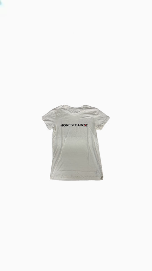 Honestgainzz™ Pearly White Women's Tee