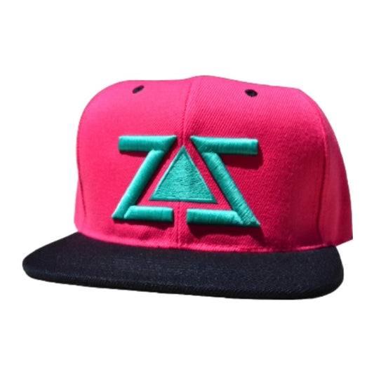 ZZ PINK, BLACK & AQUA SNAPBACK HAT