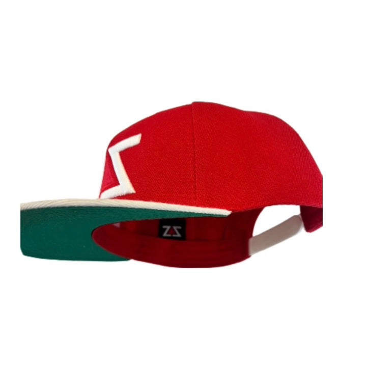 ZZ RED & WHITE SNAPBACK HAT