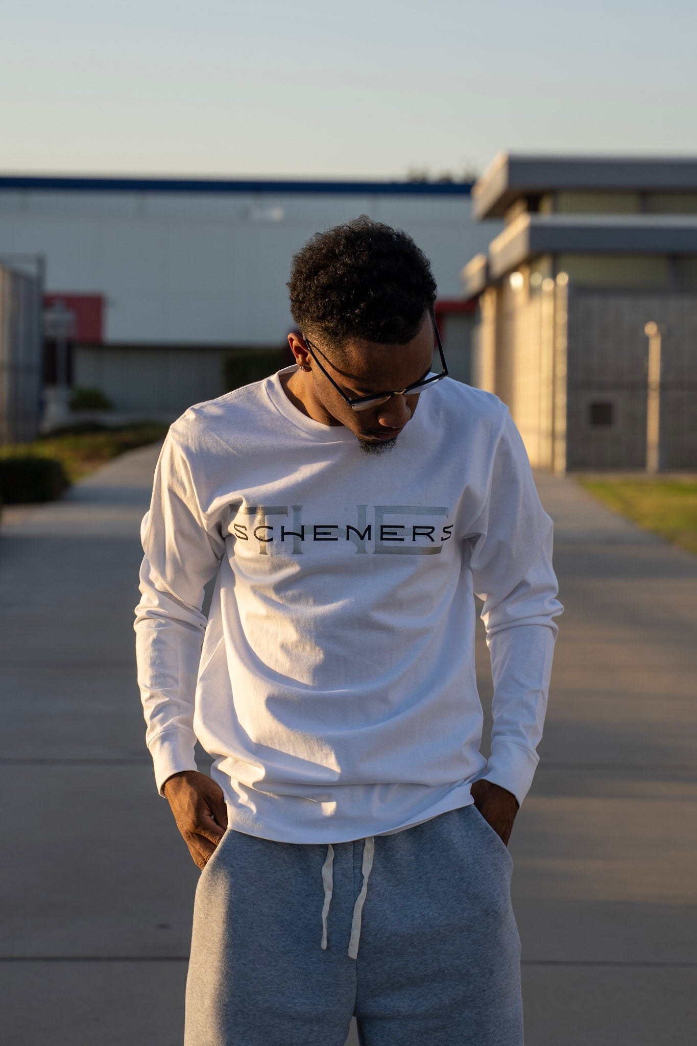 THE SCHEMERS™ Core Statement White Long Sleeve — The Pattern Edition
