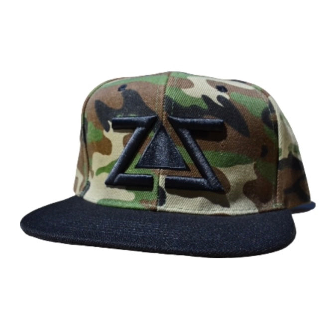 ZZ CAMO BLACK SNAPBACK HAT