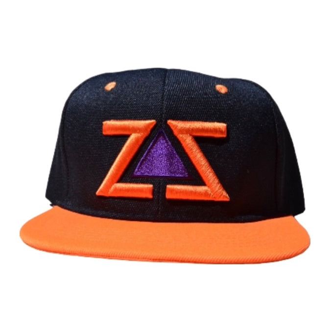 ZZ BLACK, ORANGE & PURPLE SNAPBACK HAT