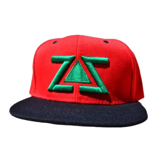 ZZ RED, BLACK & GREEN SNAPBACK HAT