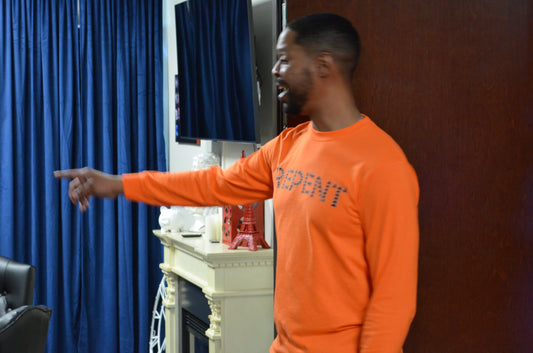 Built for the Grind Construction Orange Long Sleeve with Metallic ZZ & Black Triangle