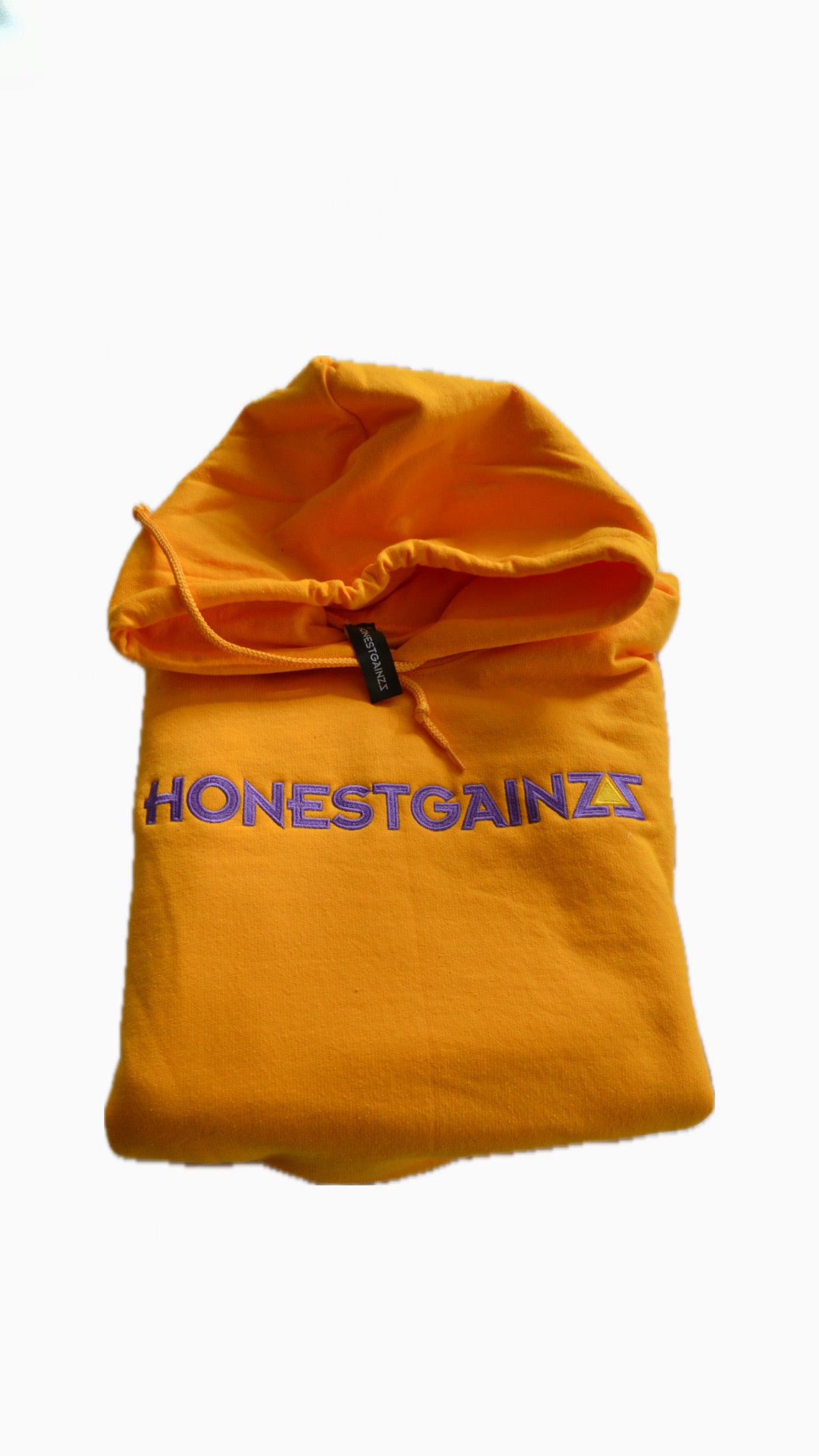 HONESTGAINZZ YELLOW PULLOVER HOODIE 1 OF 1