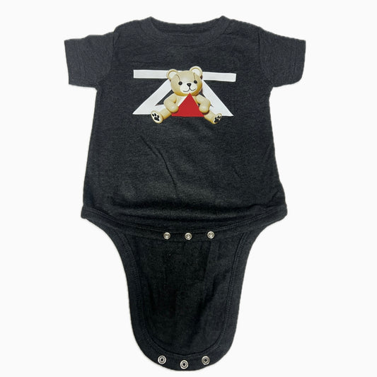 BEARY GAINZZ GRANITE HEATHER INFANT FINE JERSEY BODYSUIT 🔺🧸