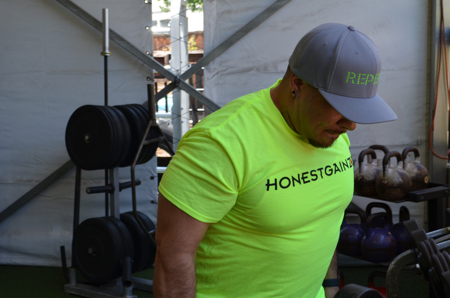 Honestgainzz™ Construction Neon Tee