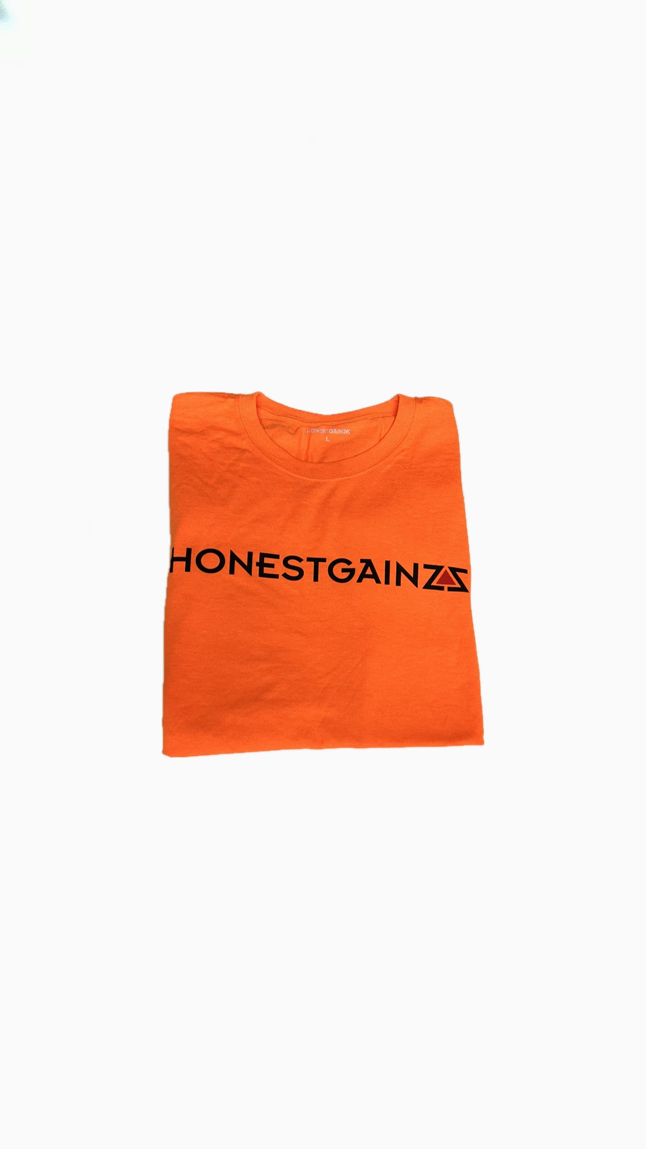 Honestgainzz™ Construction Orange Long Sleeve Tee