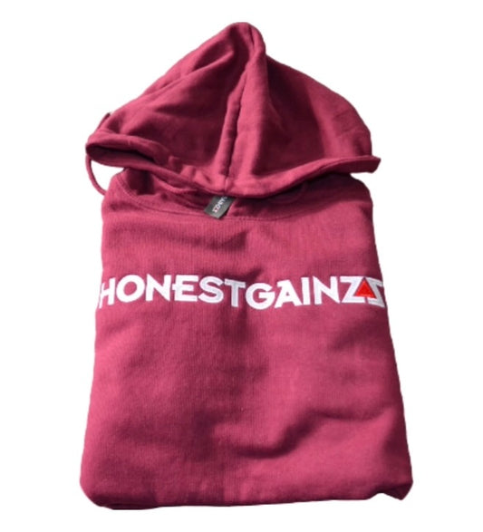 BEARY GAINZZ MAROON PULLOVER HOODIE JOGGER SET