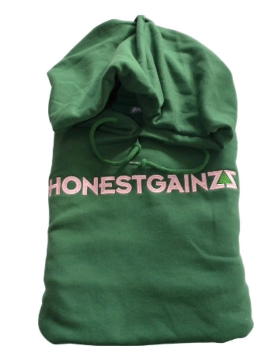 BEARY GAINZZ GREEN PULLOVER HOODIE JOGGER SET