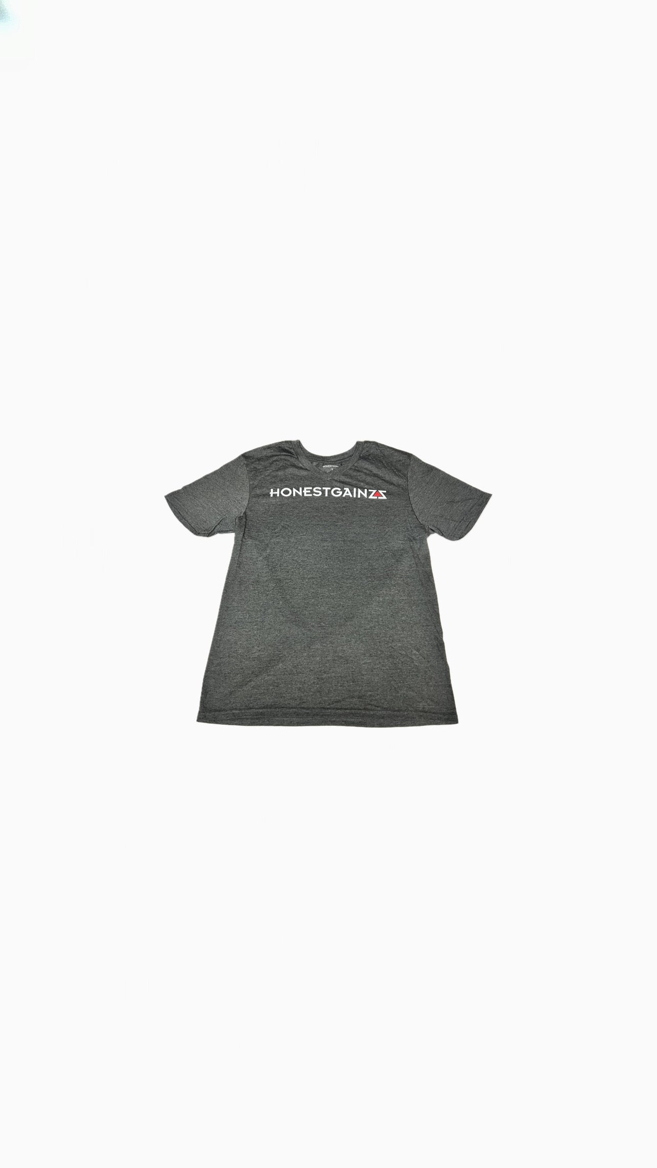 Honestgainzz™ Men's Heathered Charcoal Very Important Tee V-Neck