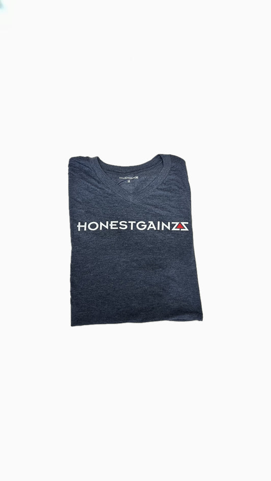 Honestgainzz™ Women’s Heathered Navy Very Important Tee V-Neck