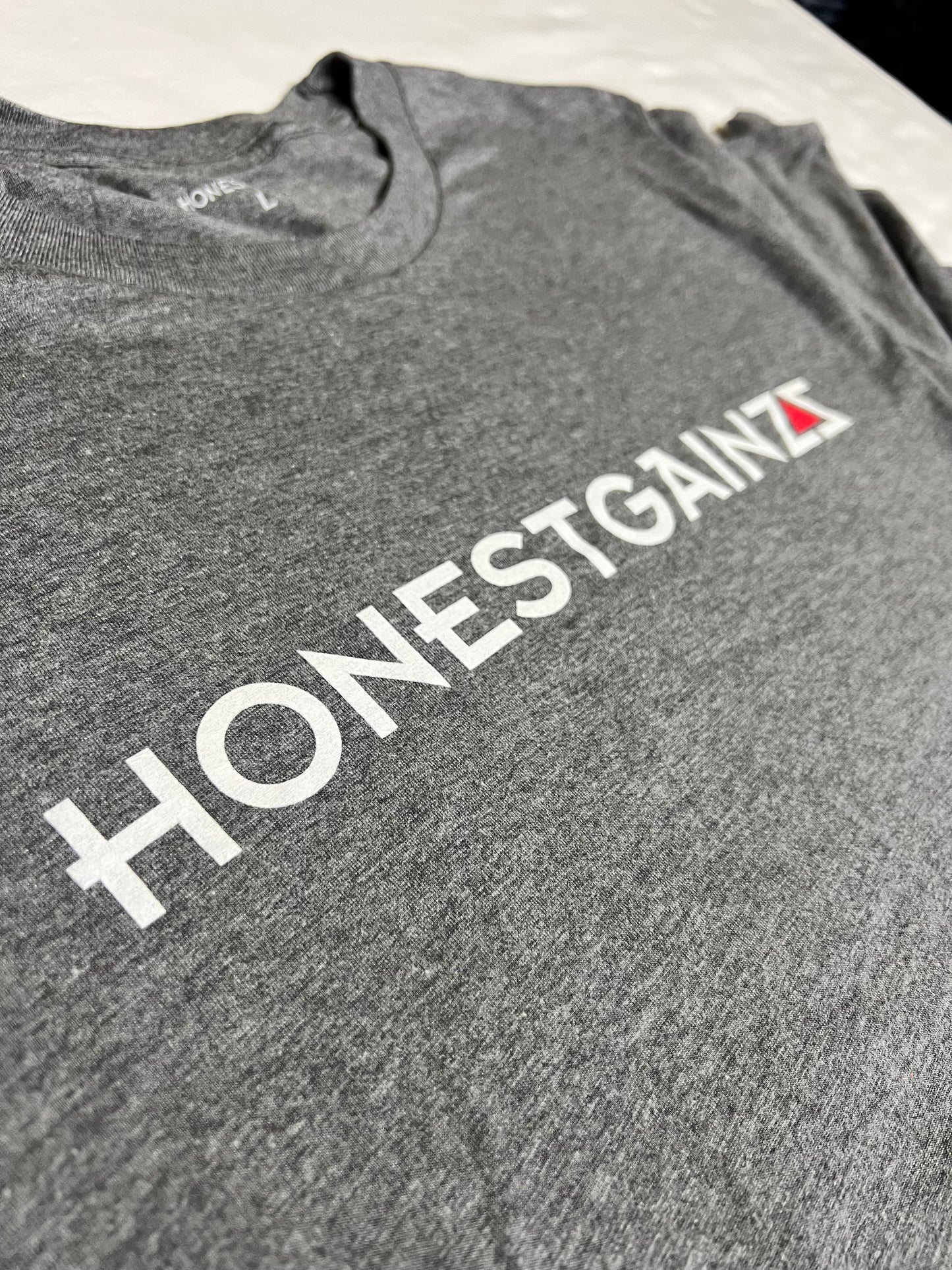 Honestgainzz™ Grey Triblend Tee