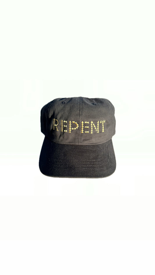 REPENT CLASSIC DAD CAP - BLACK/GOLD