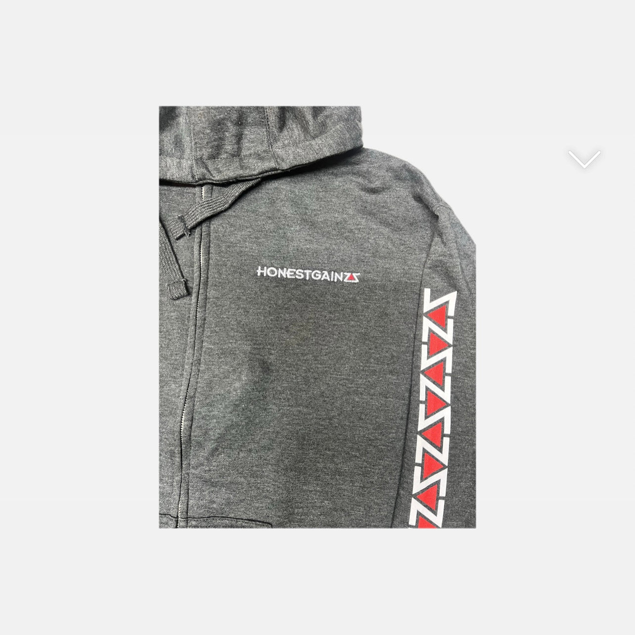 ZZ'D UP ZIP UP HONESTGAINZZ HOODIE