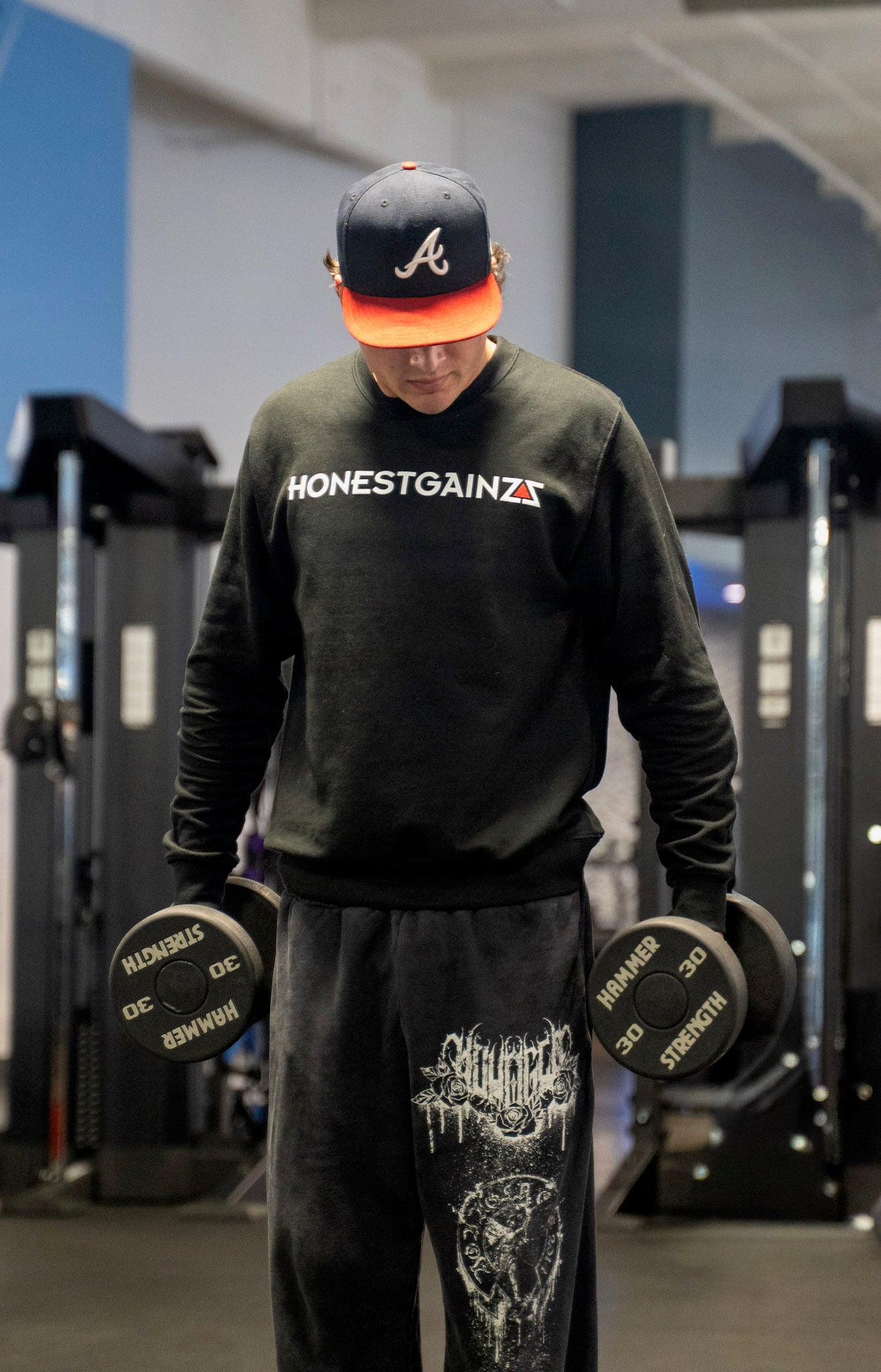 THE HONESTGAINZZ® Core Statement Crewneck — The Pattern Edition
