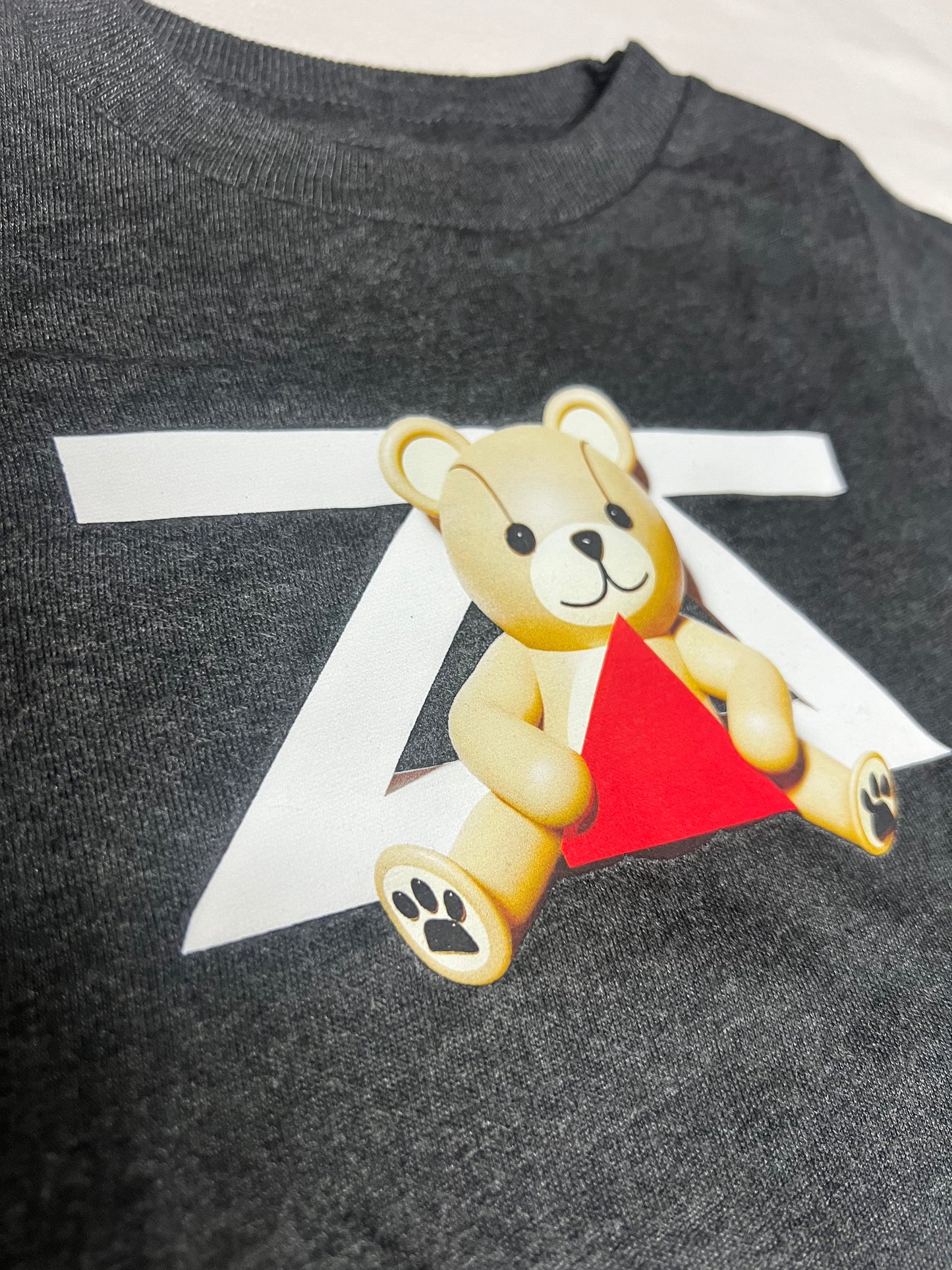 BEARY GAINZZ GRANITE HEATHER INFANT FINE JERSEY BODYSUIT 🔺🧸