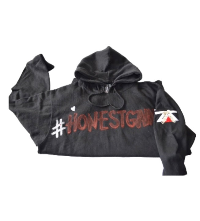 ZZ EMBROIDERY HONESTGAINZZ BEARY GAINZZ GRAFFITI 1 OF 1 STREETWEAR HOODIE