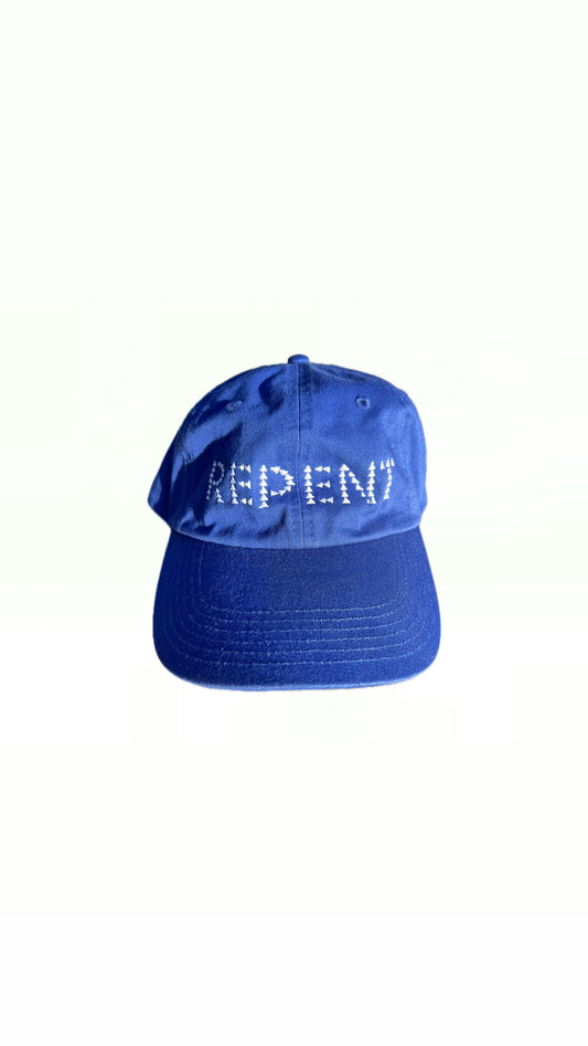 REPENT CLASSIC DAD CAP - ROYAL BLUE/WHITE