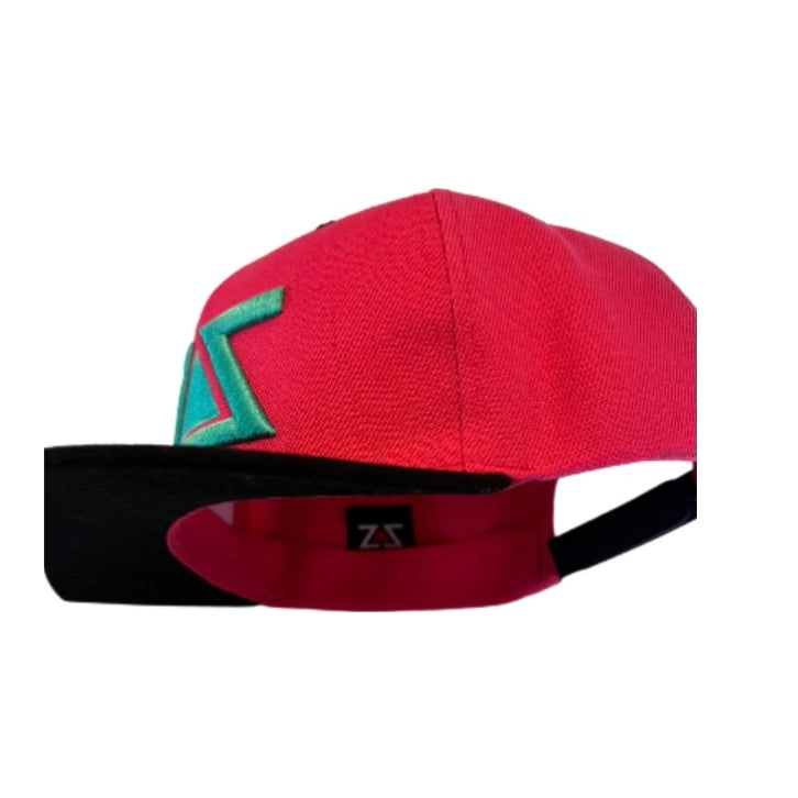 ZZ PINK, BLACK & AQUA SNAPBACK HAT