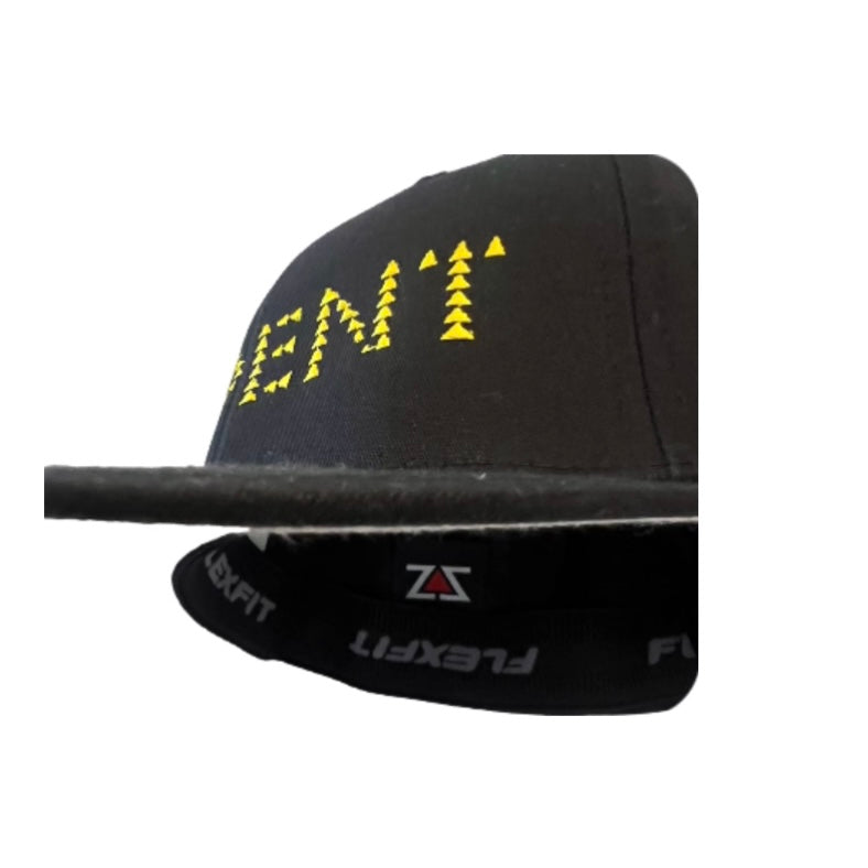 REPENT BLACK FITTED TRUCKER HAT