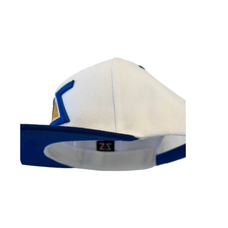 ZZ WHITE, ROYAL & GOLDEN SNAPBACK HAT