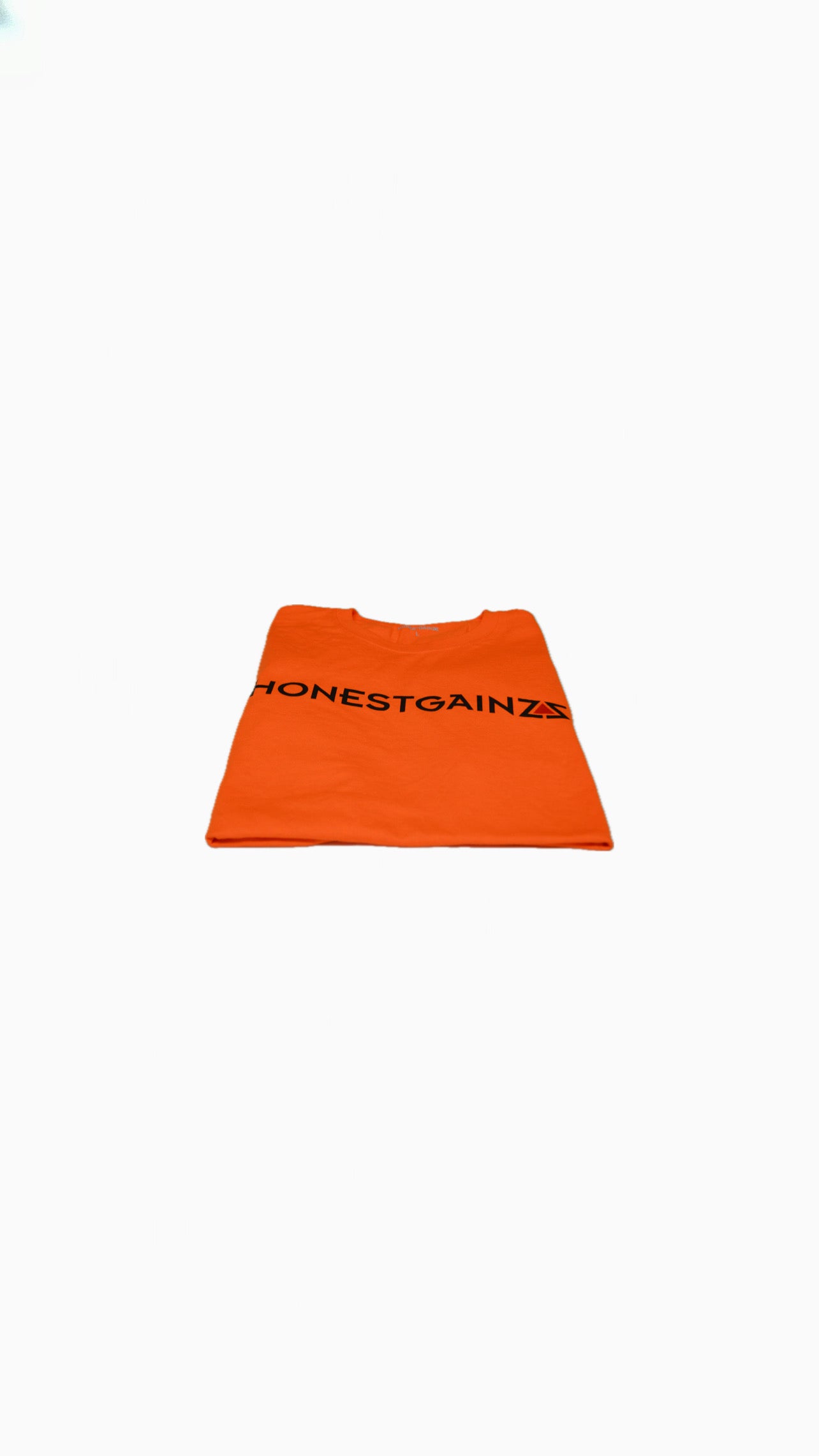 Honestgainzz™ Construction Orange Long Sleeve Tee