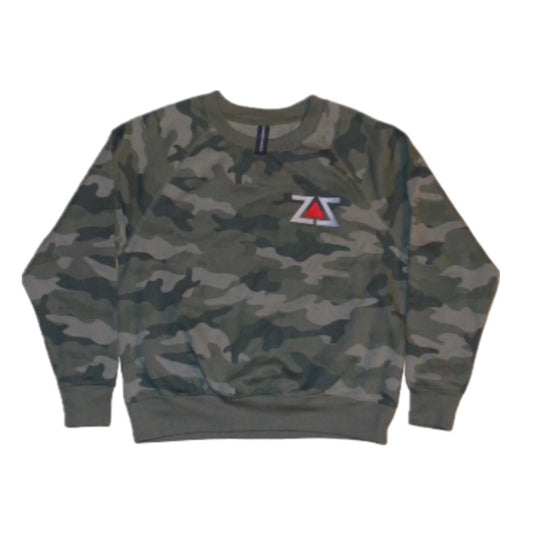 CAMO WOMENS CREW NECK