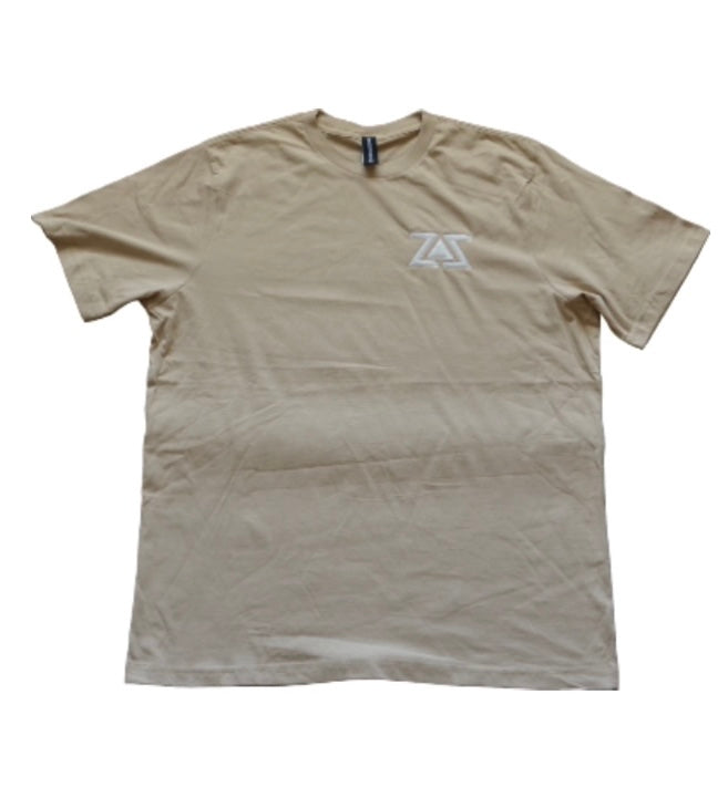 Deluxe Tee Embroidery White/White logo