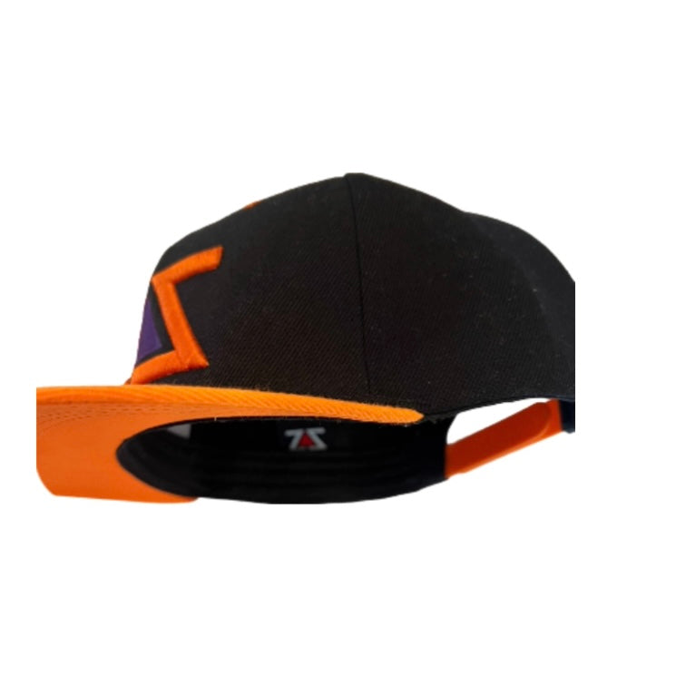 ZZ BLACK, ORANGE & PURPLE SNAPBACK HAT