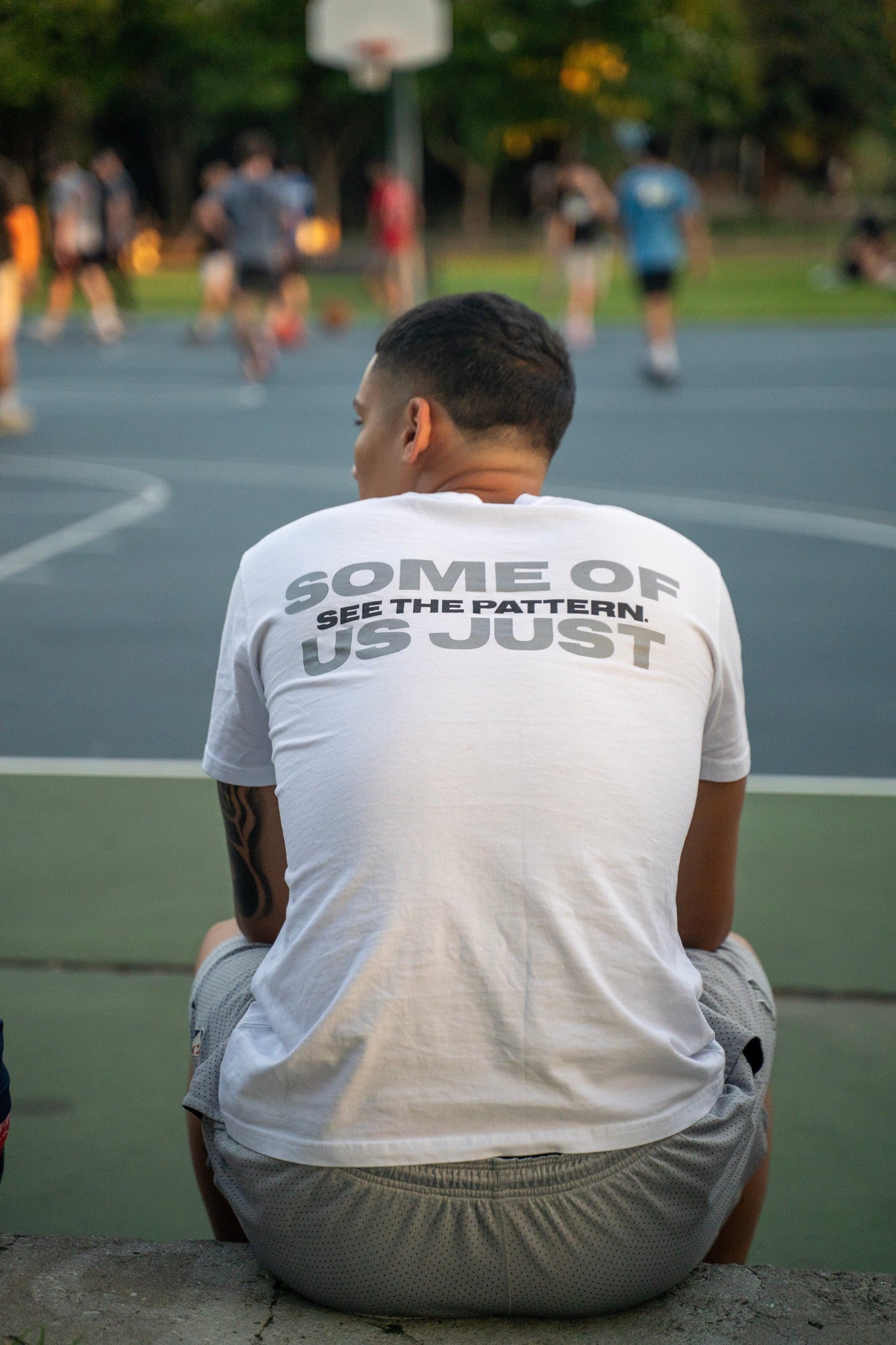 THE SCHEMERS™ Core Statement White Tee — The Pattern Edition