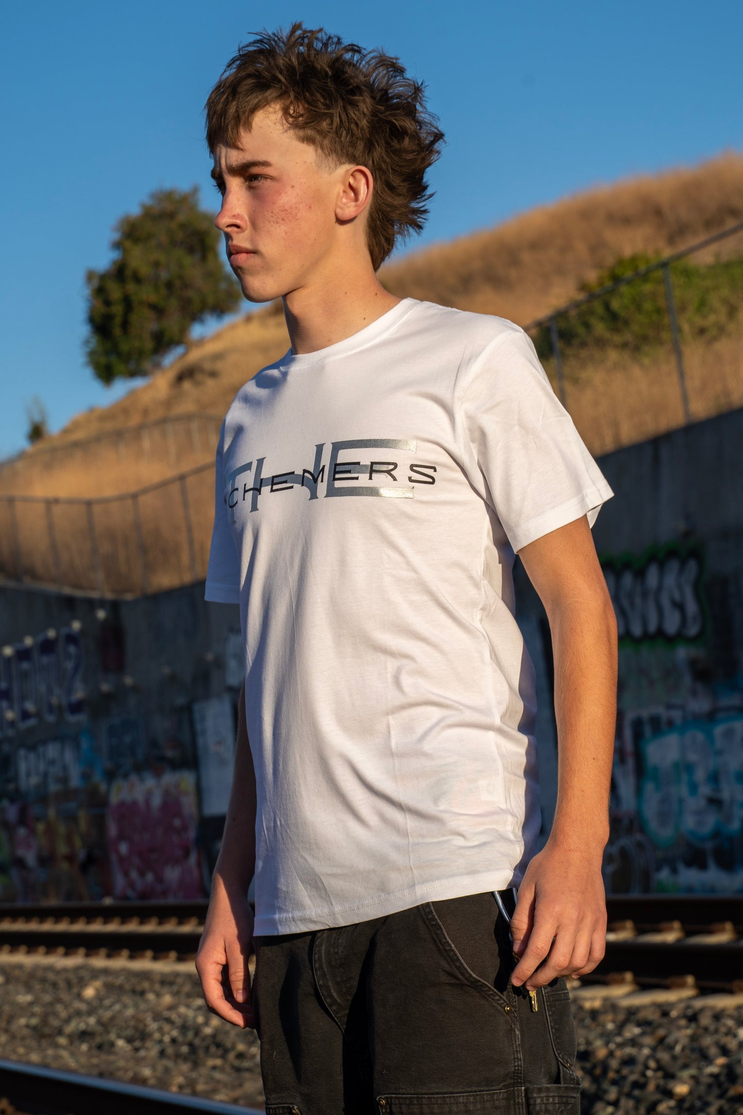 THE SCHEMERS™ Core Statement White Tee — The Pattern Edition