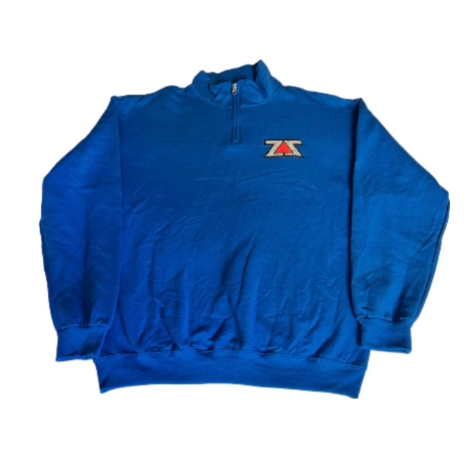 FINISH WHAT YOUR START ROYAL BLUE FIT HALF-ZIP SWEATSHIRT