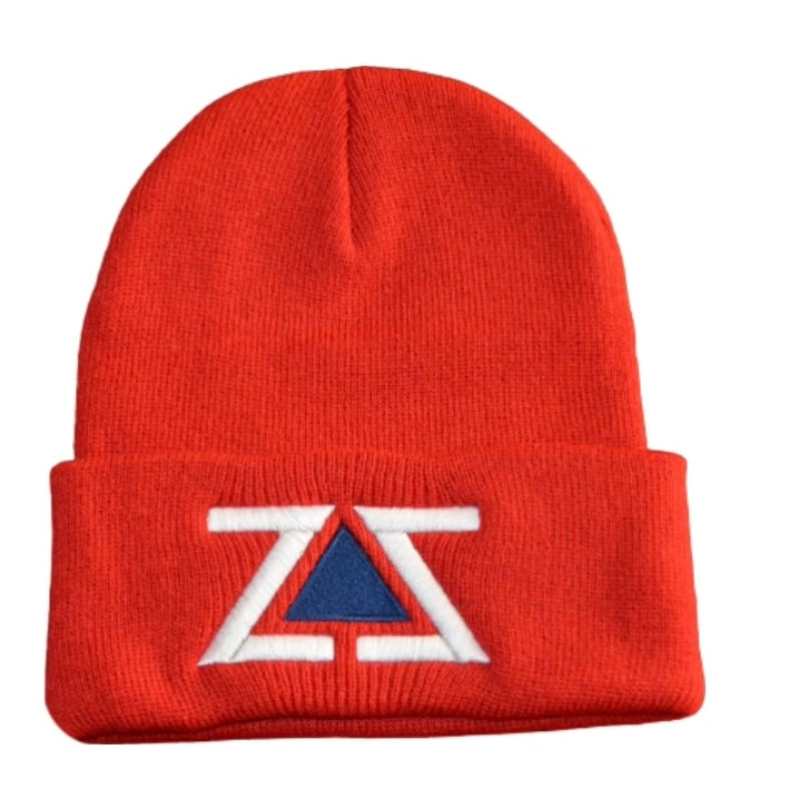 ZZ BEANIE - RED, WHITE & BLUE EMBROIDERY