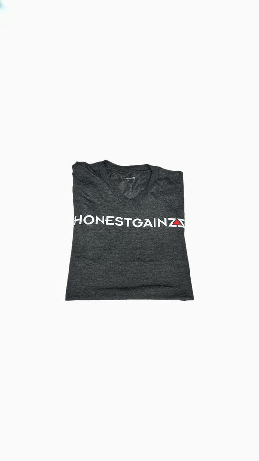 Honestgainzz™ Women’s Heathered Charcoal Very Important Tee V-Neck