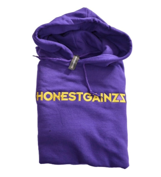 HONESTGAINZZ PURPLE PULLOVER HOODIE